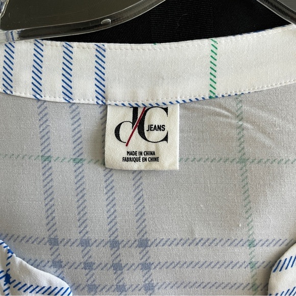 DC Jeans button up plaid Top Size 1X - Picture 8 of 11